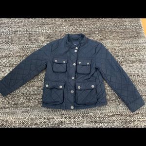 Girls Quilted Navy Blue Gap Jacket